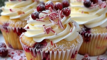 Cranberry Orange White Chocolate Cupcakes Recipe